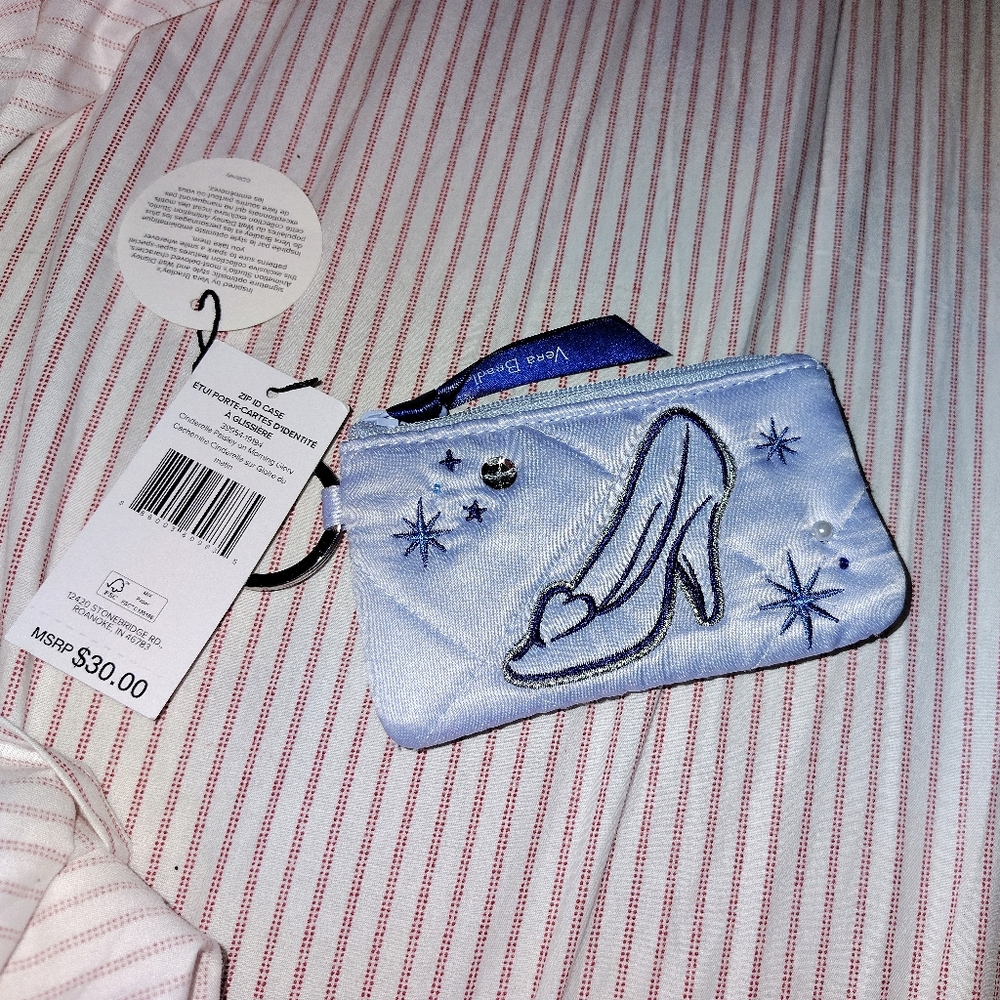 Disney Blue Quilted Coin Purse